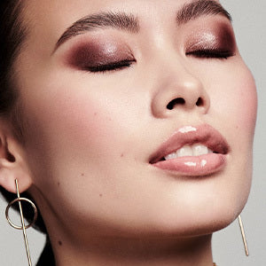 close up of face and lips