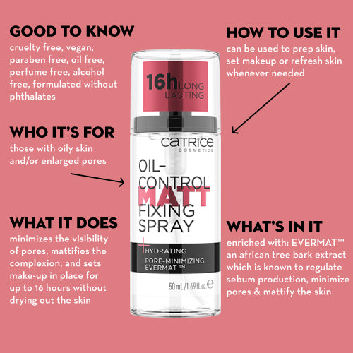 Oil-Control Matt Fixing Spray – www.catricecosmetics.com