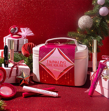 Image of advent calendar and product on festive background